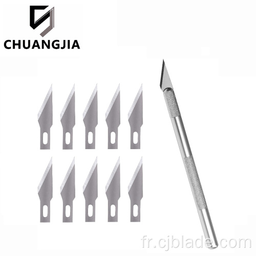 Couteau de passe-temps Ensemble avec des lames de coupe-artisanat n ° 11